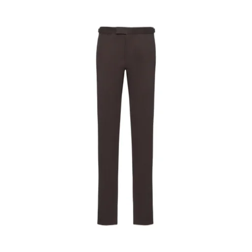 Gabardine-Weave Trousers