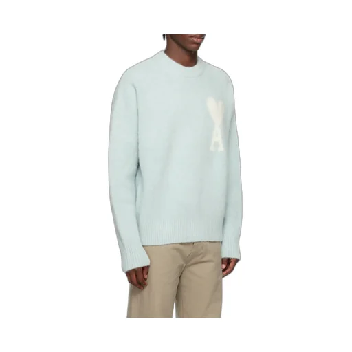 Ami Paris Ami De Coeur Crewneck Long-Sleeved Jumper