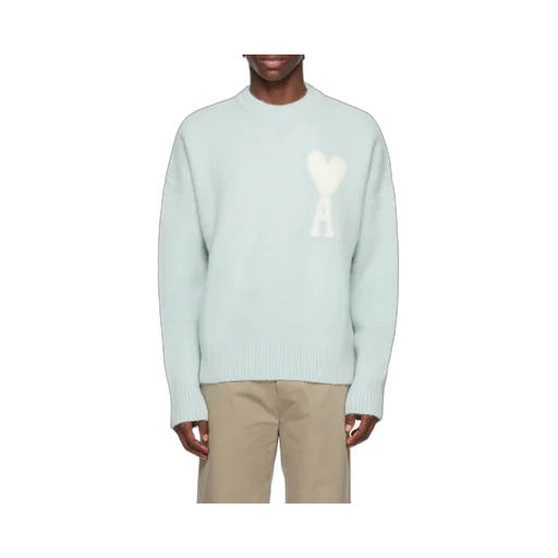 Ami Paris Ami De Coeur Crewneck Long-Sleeved Jumper