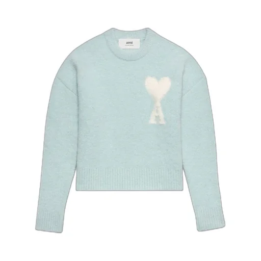 Ami Paris Ami De Coeur Crewneck Long-Sleeved Jumper