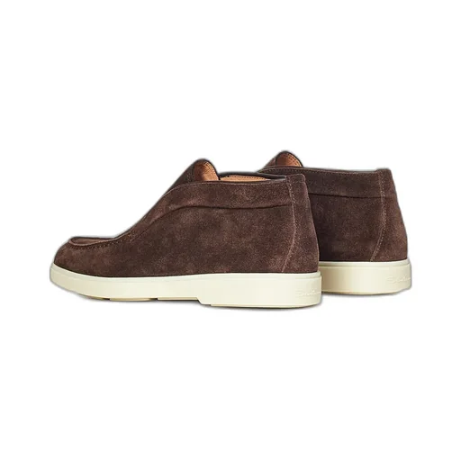 Santoni Round-Toe Slip-On Loafers