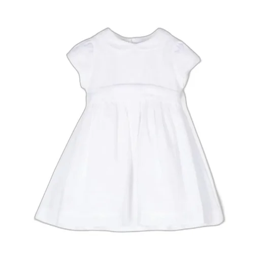 Pleat-Detail Linen Dress