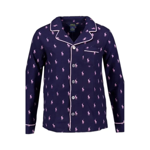 Long-Sleeved Pajamas And Elastic Waist Pajamas Set
