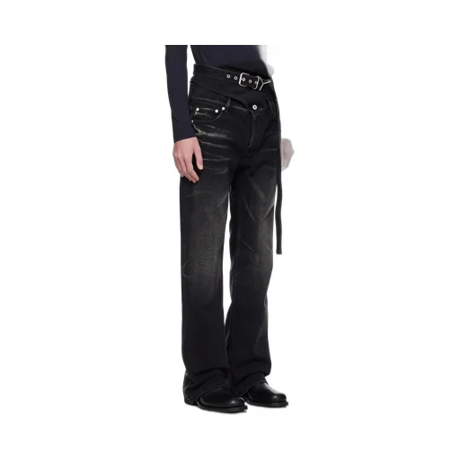 Wrap Belt Jeans