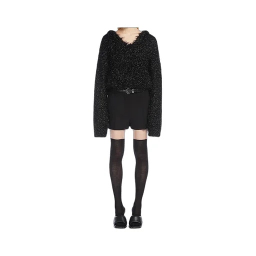 Sportmax V-Neck Long-Sleeved Hoodie