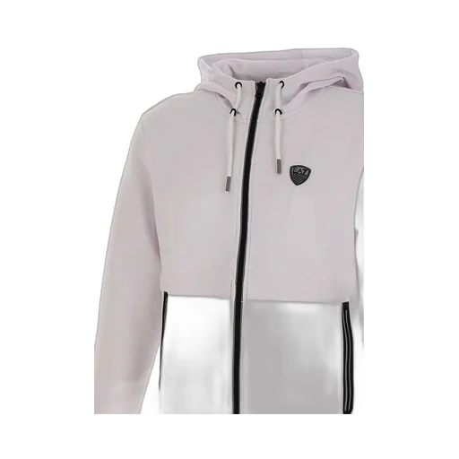 Ea7 Emporio Armani Logo Patch Zip-Up Hoodie