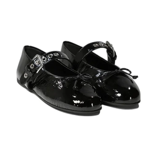 Miu Miu Polished Buckle Fastened Ballerinas