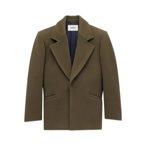 Saint Laurent Single-Breasted Short Coat