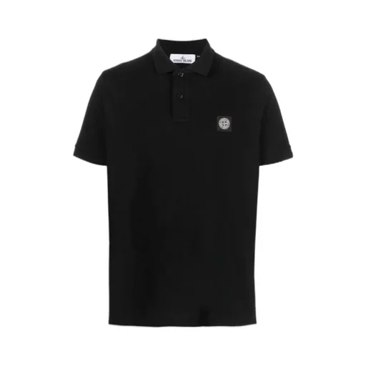 Stone Island Compass Patch Short-Sleeved Polo Shirt