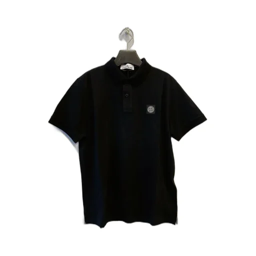 Stone Island Compass Patch Short-Sleeved Polo Shirt