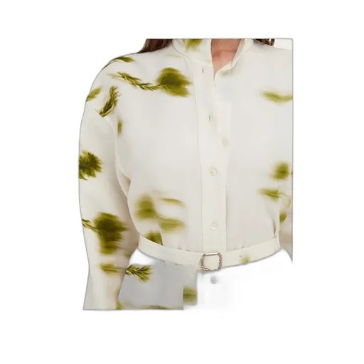 Flower Printed Shirt Skirt