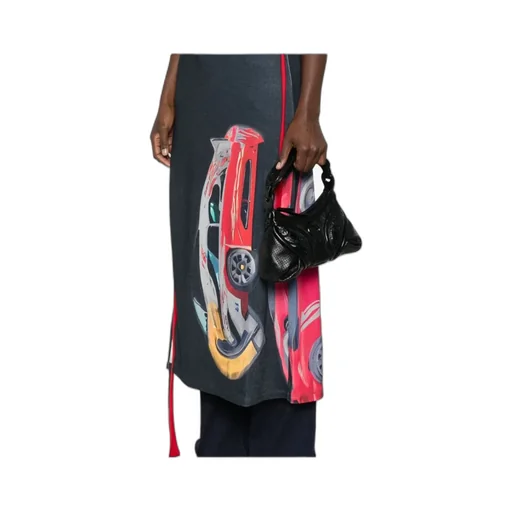 Marine Serre Futura Crescent Moon Plaque Mini Tote Bag