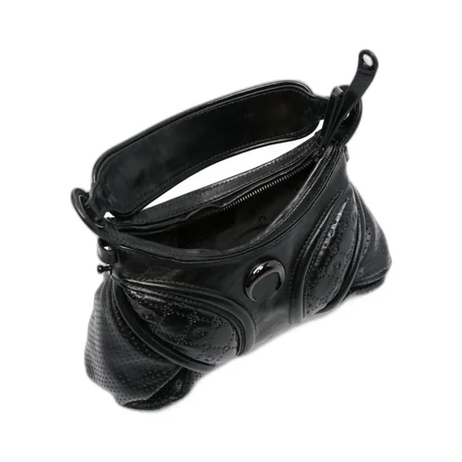Marine Serre Futura Crescent Moon Plaque Mini Tote Bag