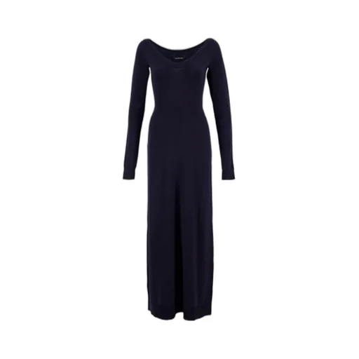 Off-Shoulder V-Neck Dress