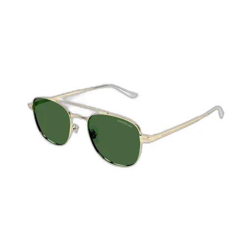 Montblanc Eyewear Double Bridge Pilot Frame Sunglasses