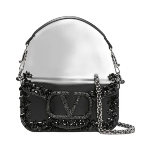Valentino Locò Foldover Top Small Crossbody Bag
