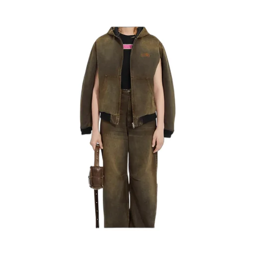 Mm6 Maison Margiela Zip-Up Hooded Jacket