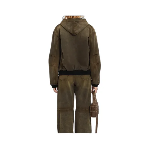 Mm6 Maison Margiela Zip-Up Hooded Jacket