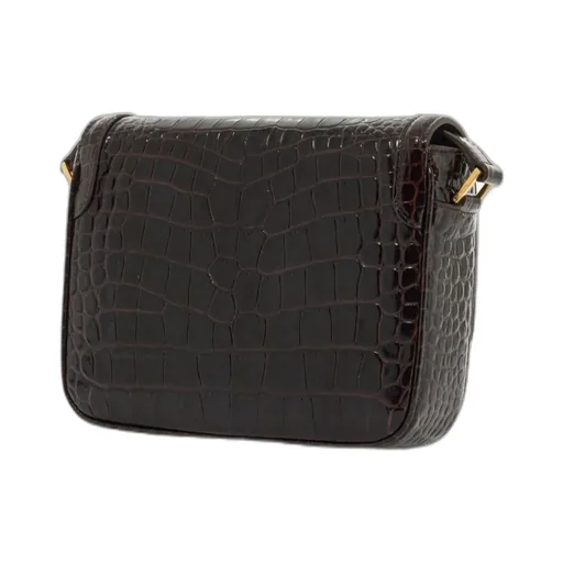 Tom Ford T Logo Embossed Crossbody Bag