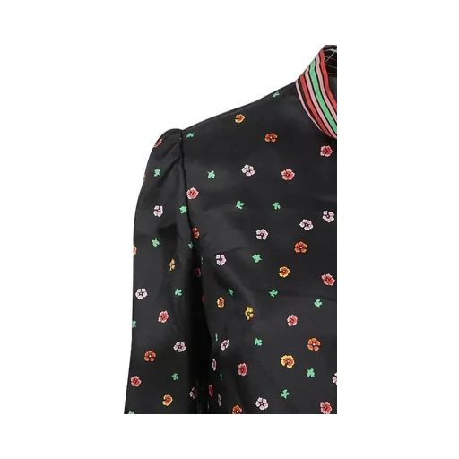 Red Valentino Floral Printed Long-Sleeved Top