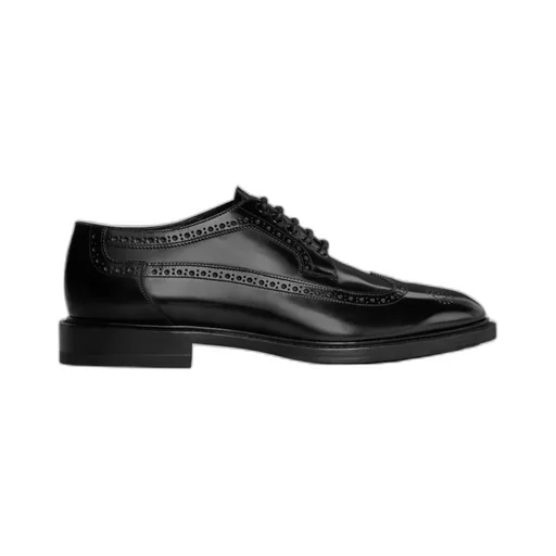 Celine Donavan Derby With Brogues In Polished Bull