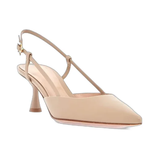 Gianvito Rossi Ascent Pointed-Toe Slingback Pumps