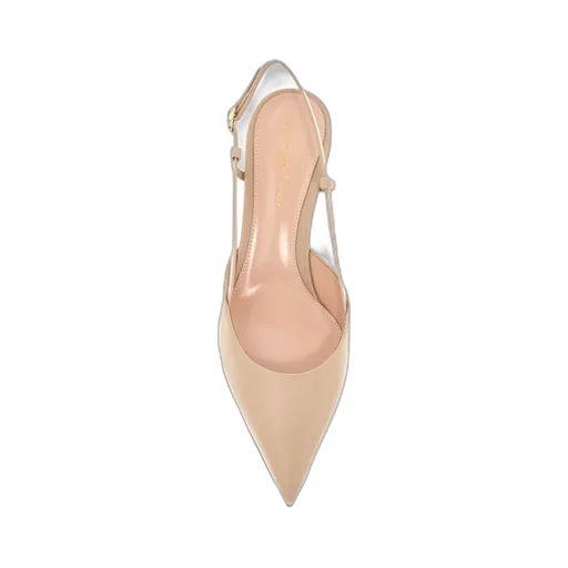 Gianvito Rossi Ascent Pointed-Toe Slingback Pumps
