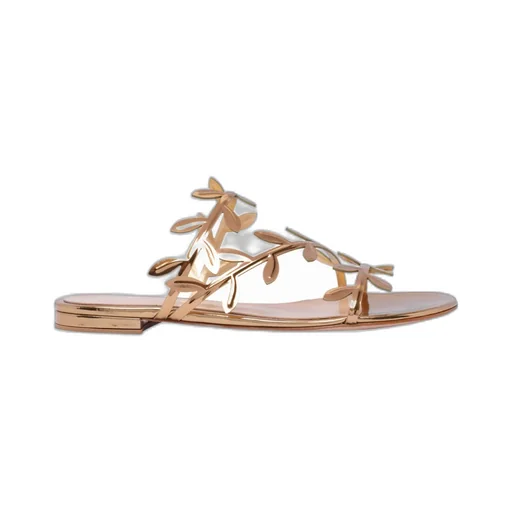 Gianvito Rossi Flavia Metallic Sandals
