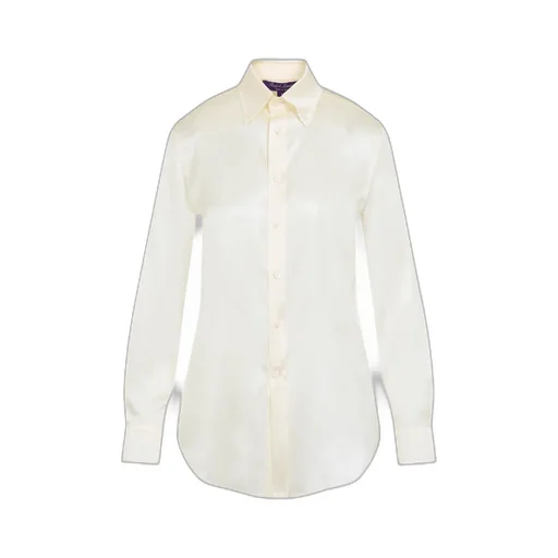 Ralph Lauren Button-Down Long-Sleeved Satin Shirt