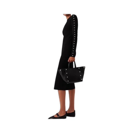 Stella Mccartney Slit Detailed Long-Sleeve Dress