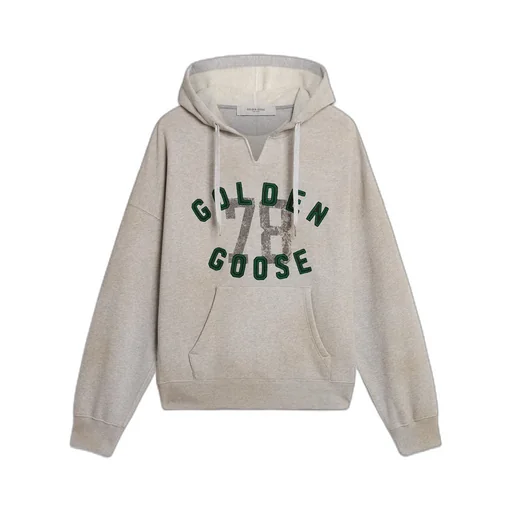 Golden Goose Deluxe Brand Logo Embroidered Drawstring Hoodie