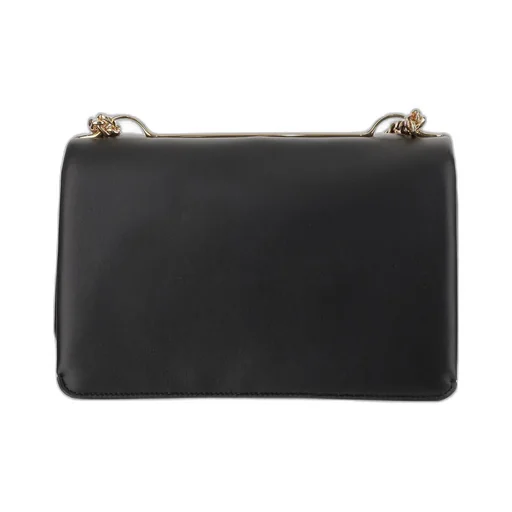 Valentino Logo Plaque Foldover Top Shoulder Bag