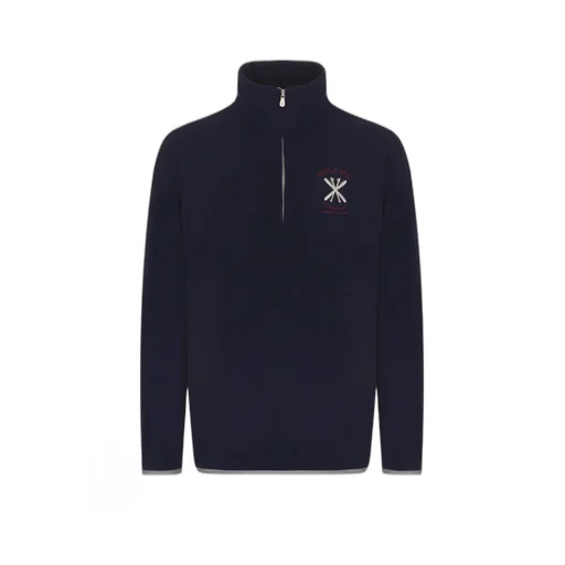 Embroidered Roll-Neck Sweatshirt