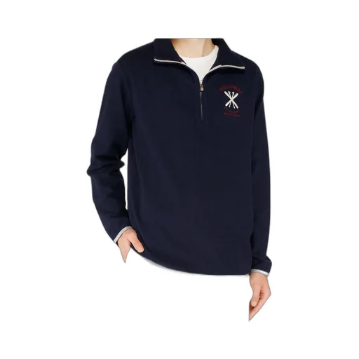 Embroidered Roll-Neck Sweatshirt