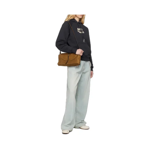 Ami Paris Ami De Coeur Logo Embroidered Zip-Up Hoodie