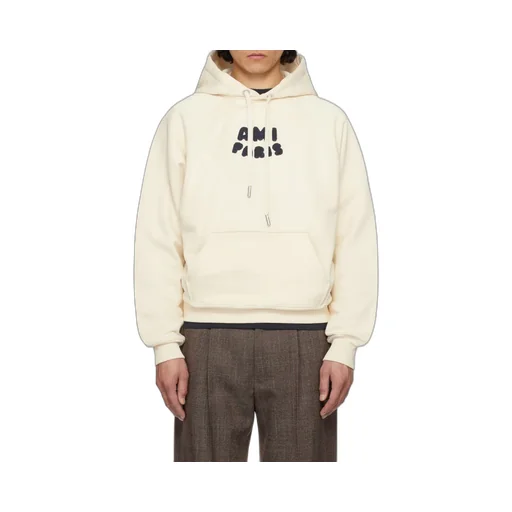 Ami Paris Logo Patch Hoodie