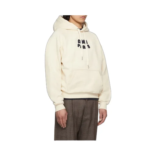 Ami Paris Logo Patch Hoodie