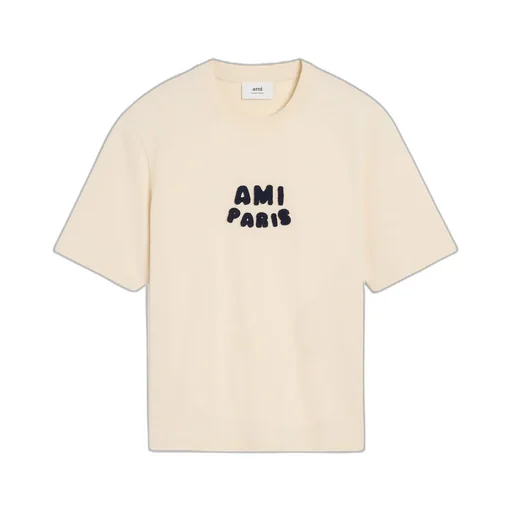 Ami Paris Logo Patch Crewneck T-Shirt