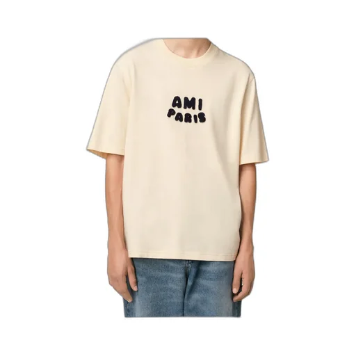 Ami Paris Logo Patch Crewneck T-Shirt