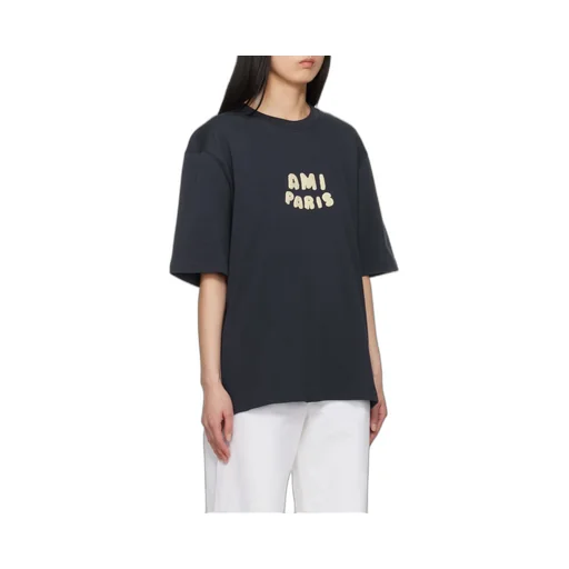 Ami Paris Logo Patch Crewneck T-Shirt
