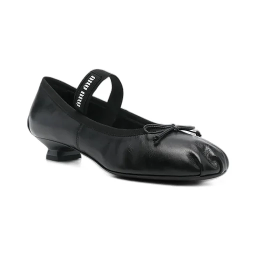Miu Miu Bow-Detailed Ballet Pumps