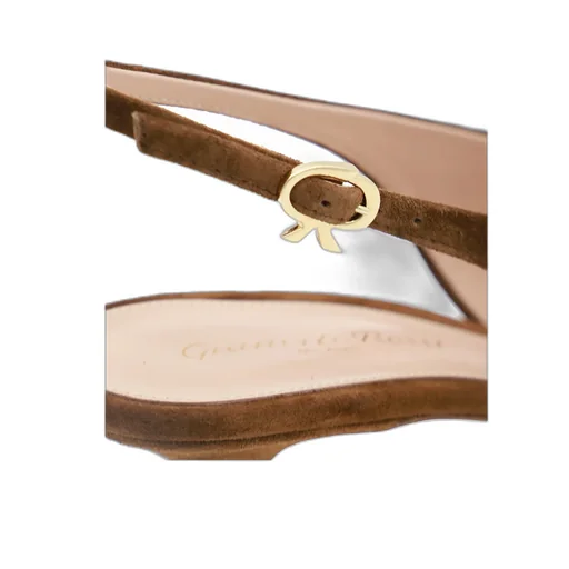 Gianvito Rossi Robbie Kitten Heel Slingback Pumps