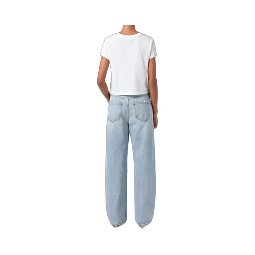 Agolde Mid-Rise Tapered-Leg Jeans
