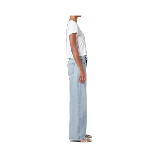 Agolde Mid-Rise Tapered-Leg Jeans