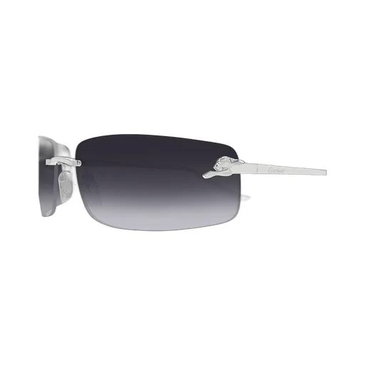 Cartier Rectangle-Rimless Sunglasses