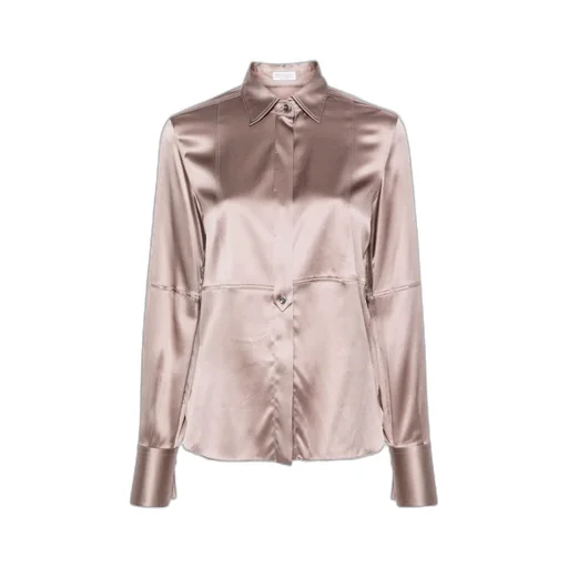 Monili-Chain Satin Shirt