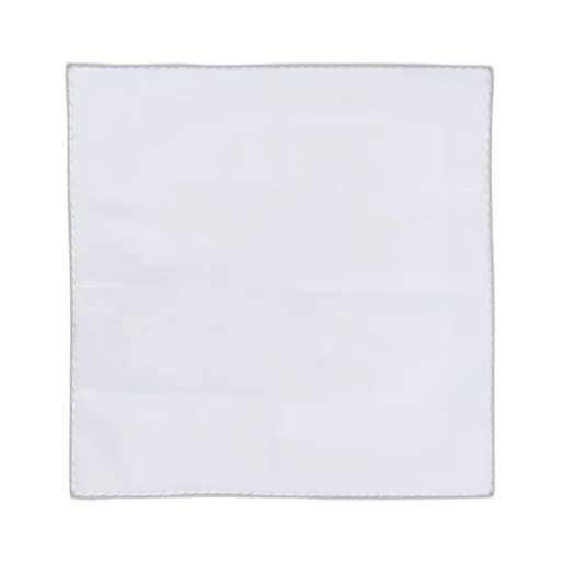 Contrast-Trim Cotton Handkerchief