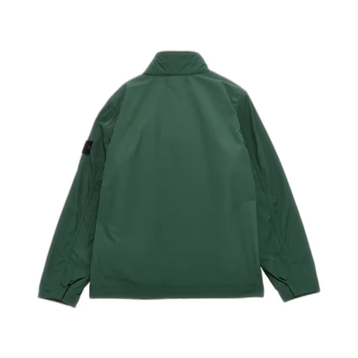 Stone Island Junior Logo Patch Zipped Reversible Fleece Jacket