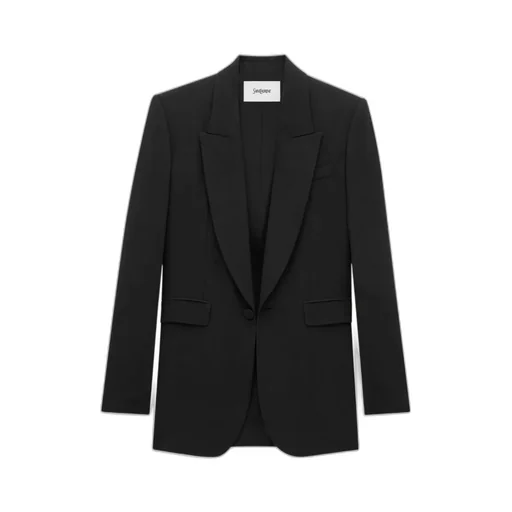 Saint Laurent Single-Breasted Long-Sleeved Jacket