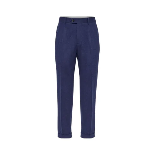 Wool-Cashmere Tailored Trousers